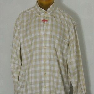 Robert Talbott Men's Button Up Long Sleeves Collar Dress Shirt Striped Sz L